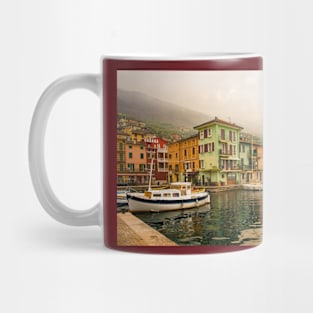 Castelletto Waterfront on Lake Garda in Italy Mug